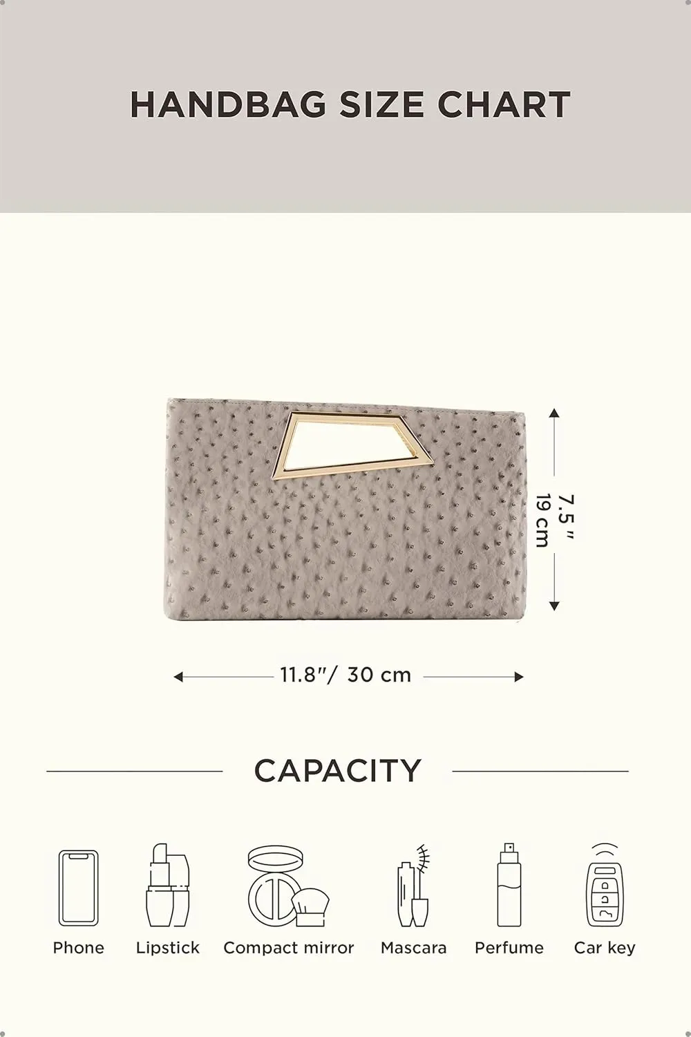 Coucoland Clutch Purse for Women - Evening Bags PU Leather Glitter Fashion Purse Handbag for Wedding Party Daily