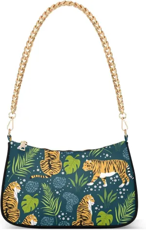 Cross Body Bag Cute Vintage Flowers Tote Bag Chain Bag Shoulder Bag Handbag Purse for Women