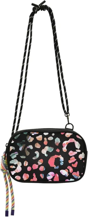 Crossbody Bag Black Exotic Seamless Leopard Cell Phone Purse Wallet with Credit Card Slots Multicolor Handbag with Adjustable Strap Fits Phone Keys And More