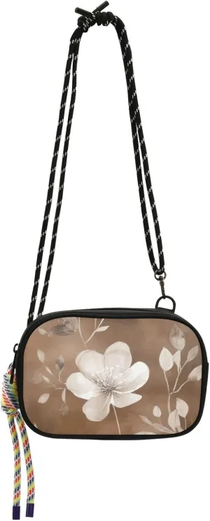 Crossbody Bag Brown White Cell Phone Purse Wallet with Credit Card Slots Multicolor Handbag with Adjustable Strap Fits Phone Keys And More