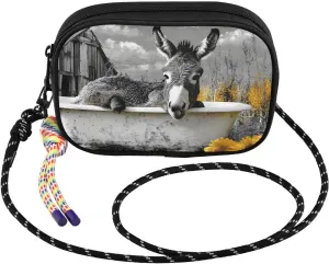 Crossbody Bag Donkey Bathtub for Women Cell Phone Purses Women's Small Shoulder Handbags Wallet Purse with Strap
