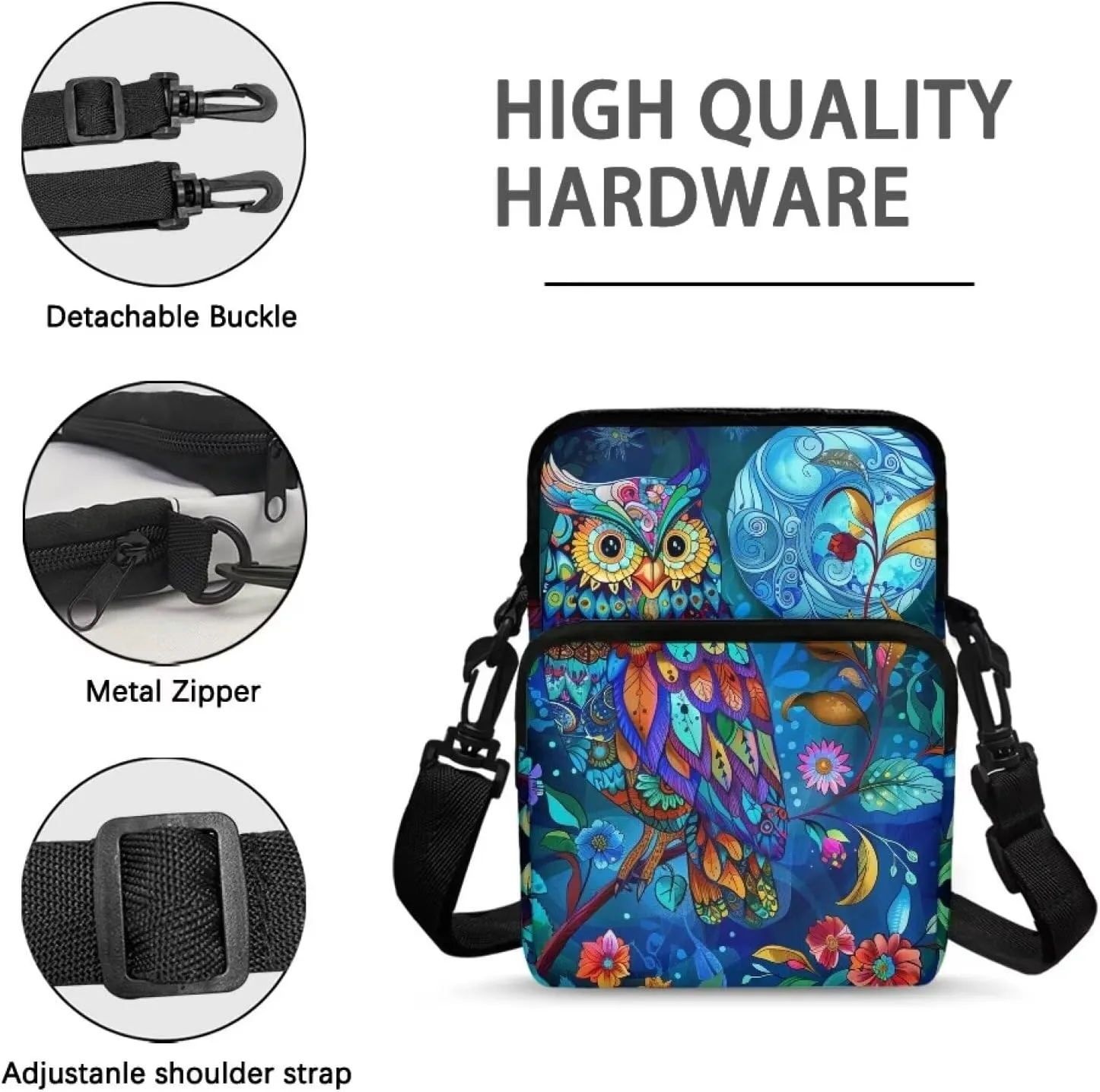 Crossbody Bag for Men Small Cell Phone Purse Wallet Women Shoulder Handbag Travel Gym Bag
