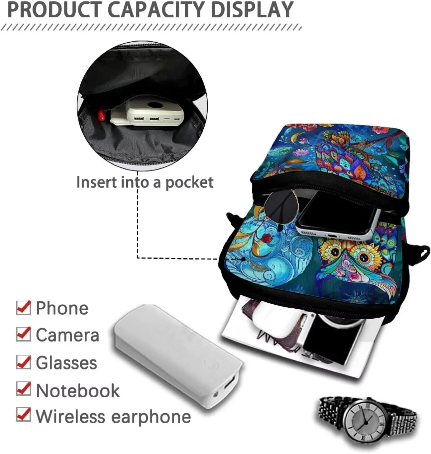 Crossbody Bag for Men Small Cell Phone Purse Wallet Women Shoulder Handbag Travel Gym Bag
