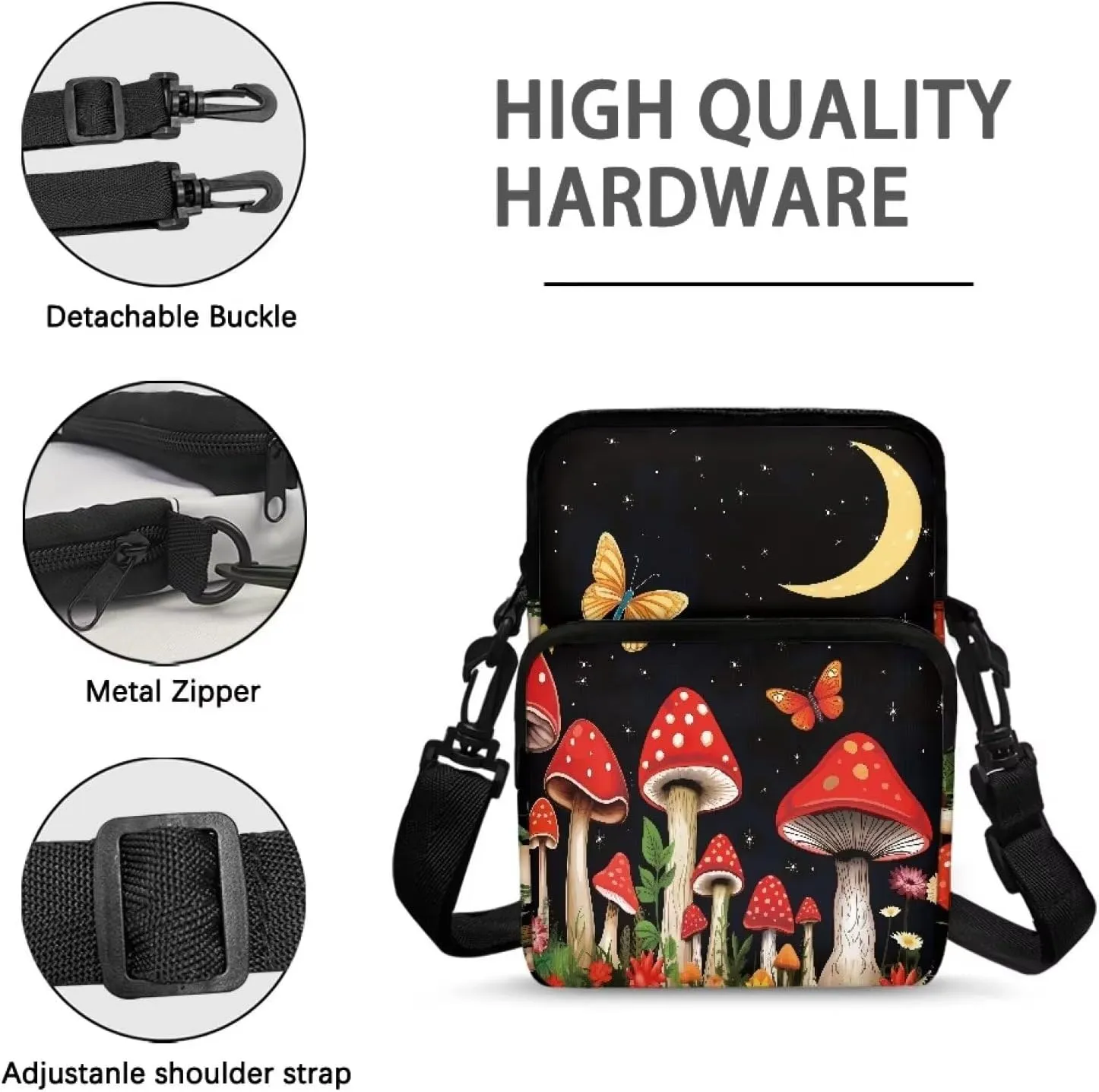 Crossbody Bag for Men Small Cell Phone Purse Wallet Women Shoulder Handbag Travel Gym Bag