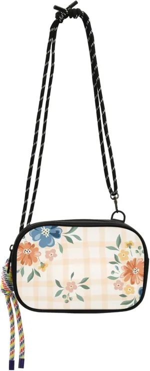 Crossbody Bag Romantic Meadow Wildflowers Cell Phone Purse Wallet with Credit Card Slots Multicolor Handbag with Adjustable Strap Fits Phone Keys And More