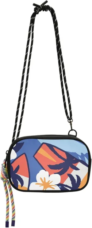 Crossbody Bag Surfboardsummer Wavy Stripes Cell Phone Purse Wallet with Credit Card Slots Multicolor Handbag with Adjustable Strap Fits Phone Keys And More