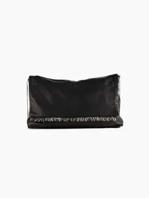 Crossbody Bag with Silver Leaf Detail