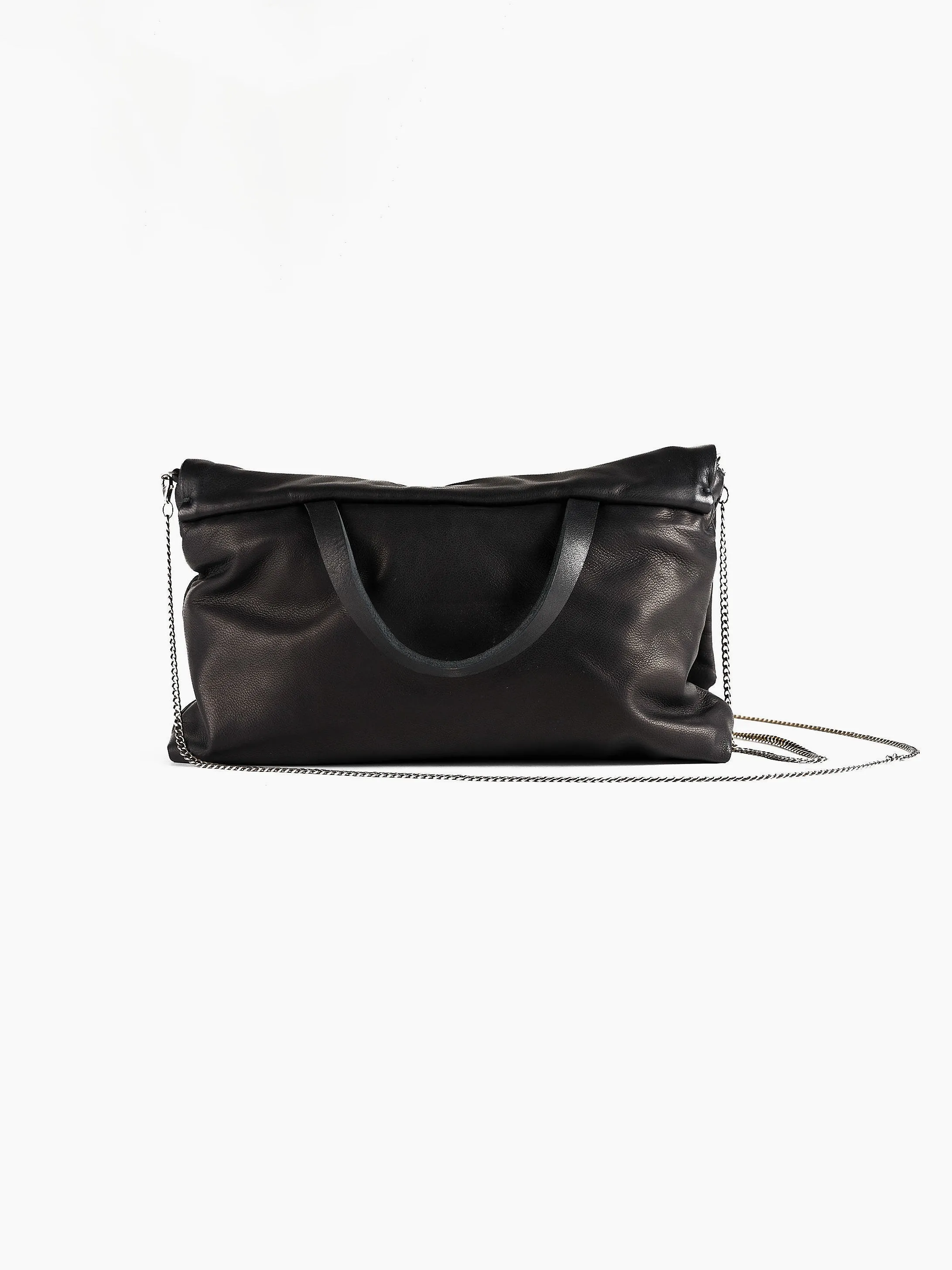 Crossbody Bag with Silver Leaf Detail