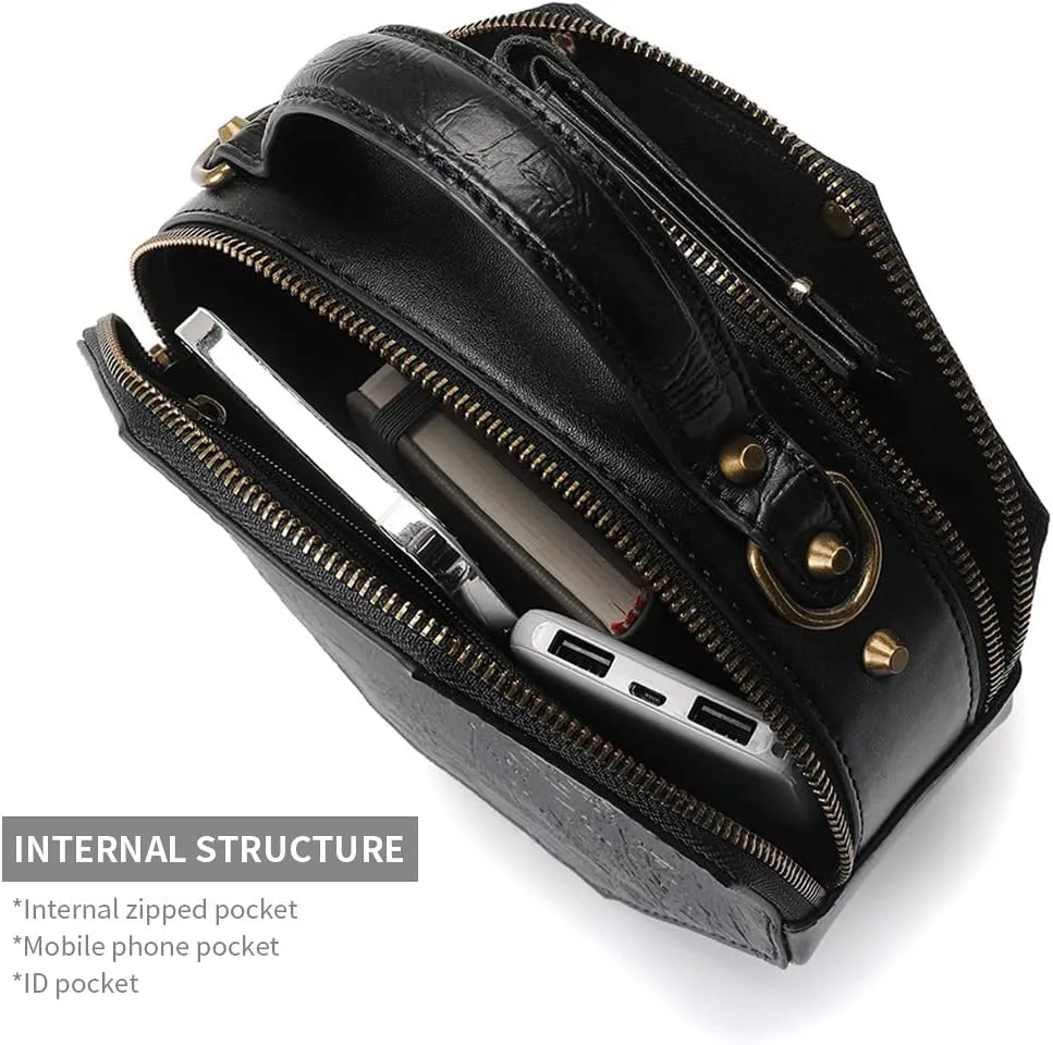 Crossbody Bags for Women Purses for Women Travel Bag Retro Gear Clock Chain Handbags for Women Cell Phone Shoulder Bag