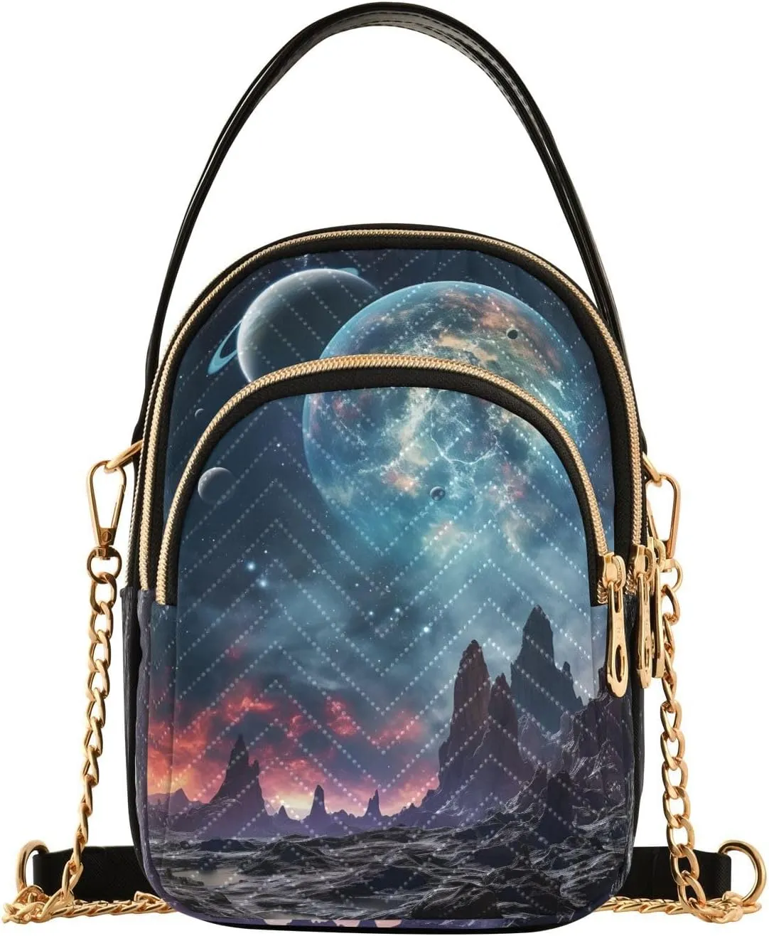 Crossbody Bags for Women Space Wonders Women's Crossbody Handbags Leather Purses Shoulder bag