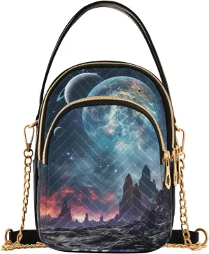 Crossbody Bags for Women Space Wonders Women's Crossbody Handbags Leather Purses Shoulder bag