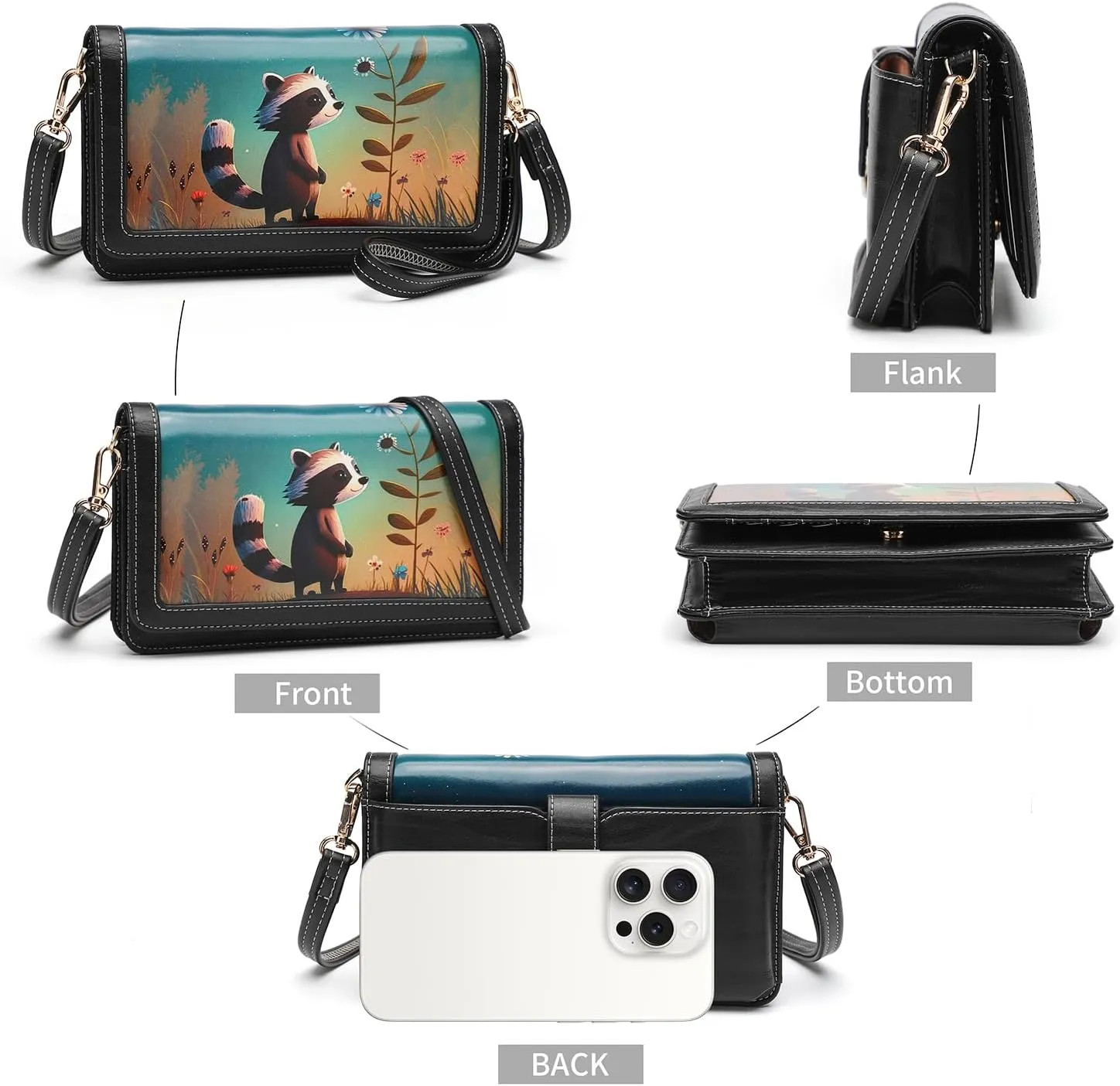 Crossbody Bags For Women Wristlet Wallet Phone Purse Shoulder handbags Multi-Function Small RFID Clutch Card Holder…