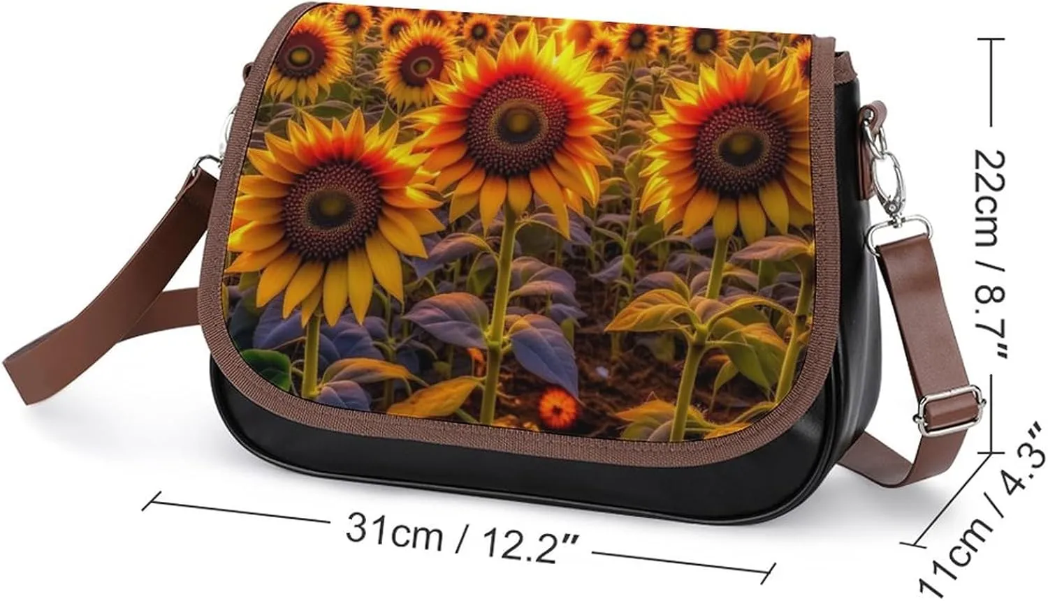 Crossbody Bags Purses Women, Lightweight Functional Multi Pocket Purse Adjustable Strap