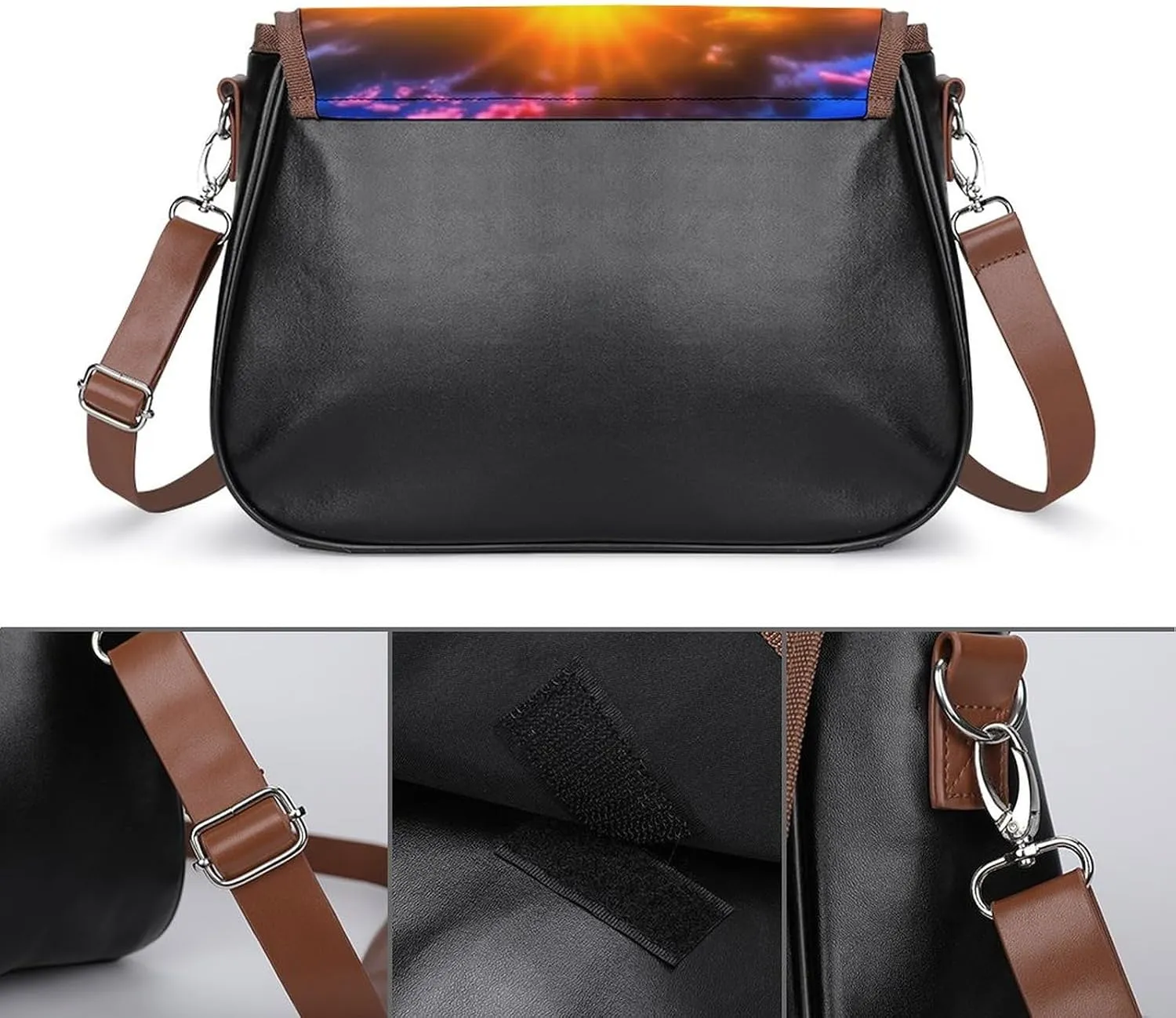 Crossbody Bags Purses Women, Lightweight Functional Multi Pocket Purse Adjustable Strap