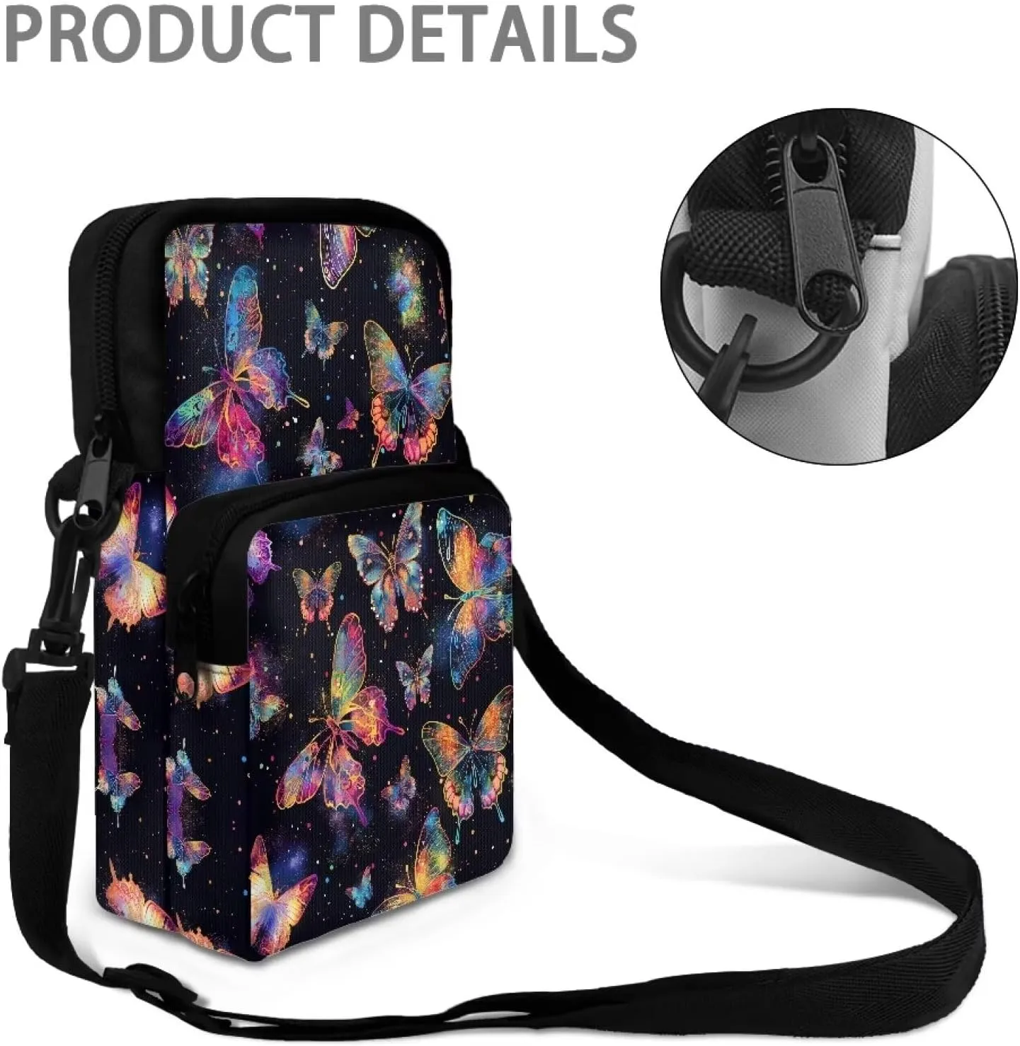 Crossbody Phone Bag Shoulder Arm Bag Cell Phone Purse Key Holder Credit Card Organiser Wallet