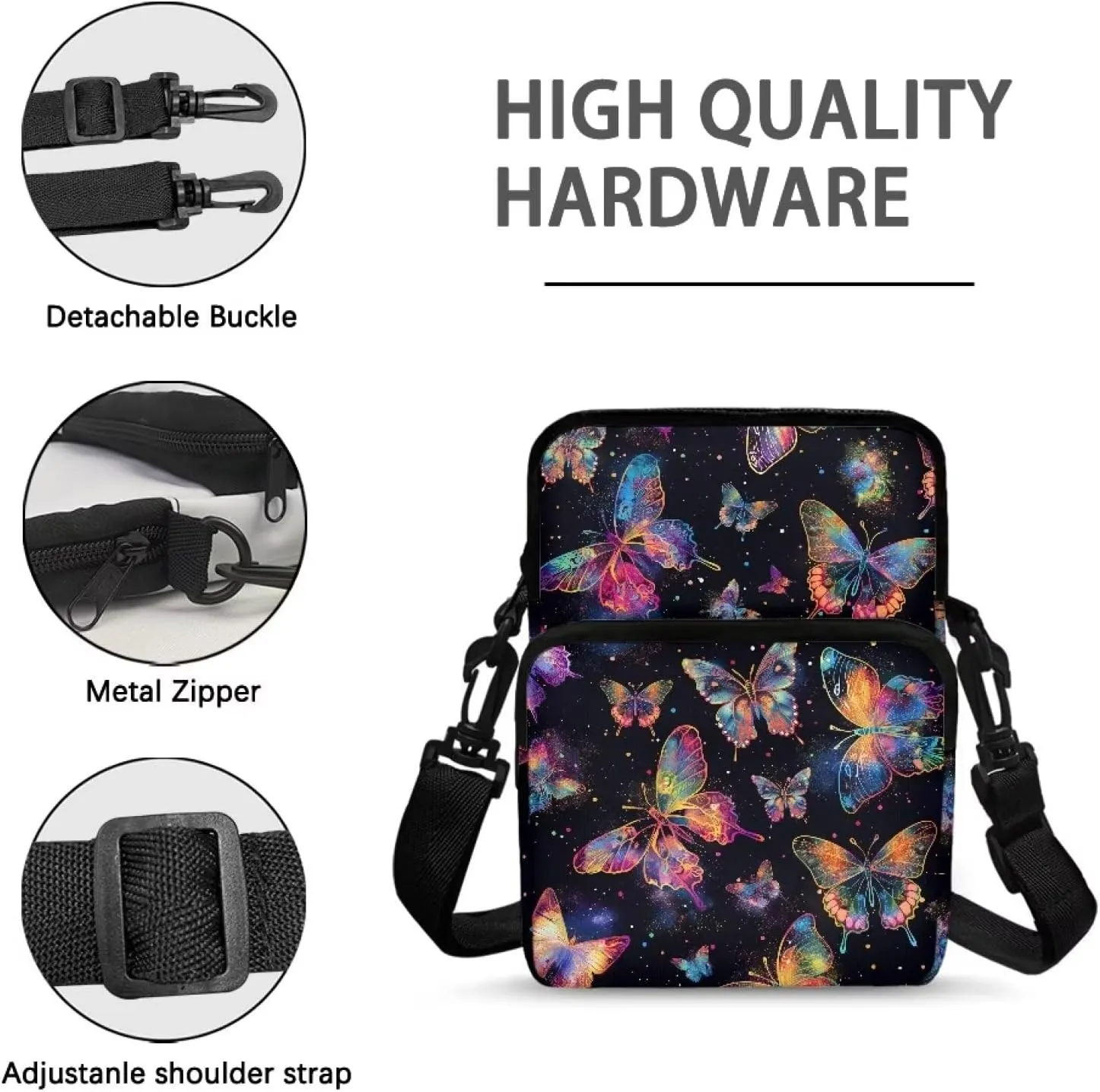 Crossbody Phone Bag Shoulder Arm Bag Cell Phone Purse Key Holder Credit Card Organiser Wallet