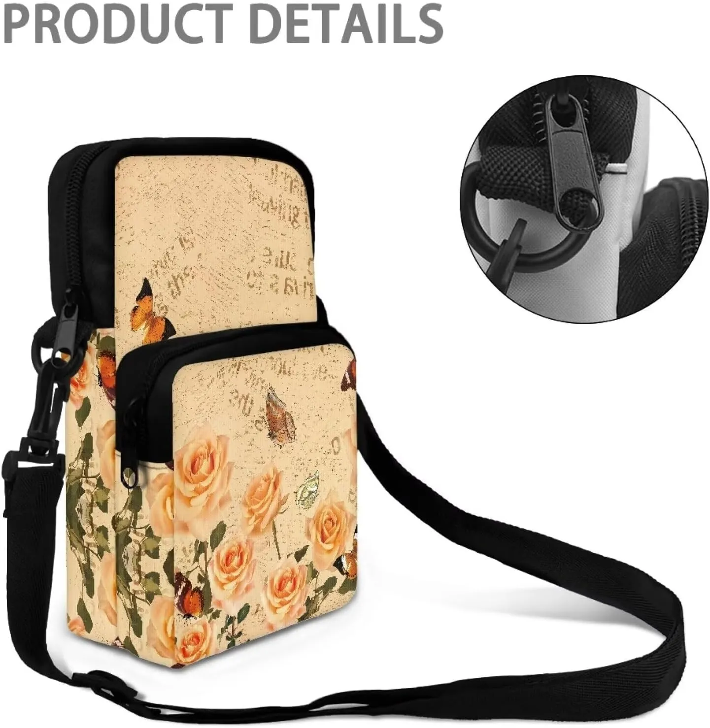 Crossbody Phone Bag Shoulder Arm Bag Cell Phone Purse Key Holder Credit Card Organiser Wallet