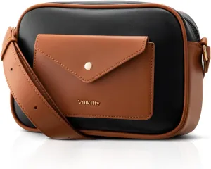 Crossbody Purse for Women's Travel and Daily Life Trendy Small Leather Shoulder Bag with Wide Strap