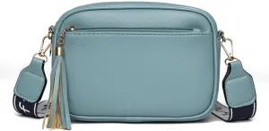 Crossbody Purses for Women Trendy,Vegan Leather Medium Crossbody Bag,Women's Crossbody Travel Purse Built in Wallet