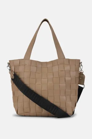 Crossbody Shopper Veske - Greige