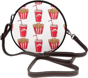 Crossbody Shoulder Bags for Women Small Round Satchel Handbags Purse