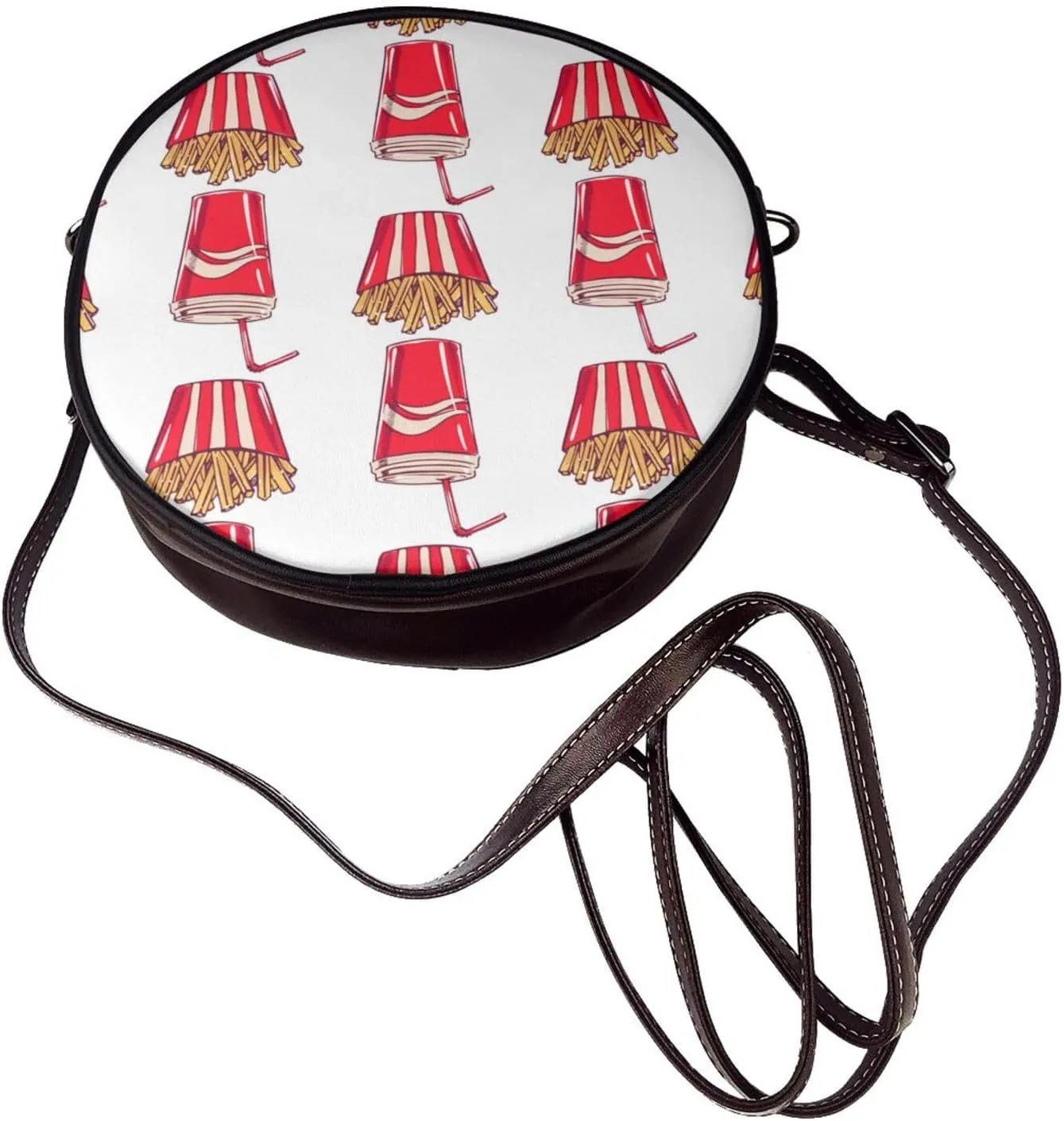Crossbody Shoulder Bags for Women Small Round Satchel Handbags Purse