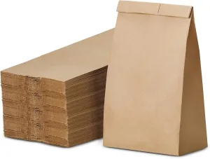 Culinware Kraft Paper Bags 6 Lb - Durable Brown Bags for Snack, Lunch, Sandwich, Pastries, Popcorn, Grocery and Party Favor Bulk 6 x 3.55 x 11.1 In - 500 Count