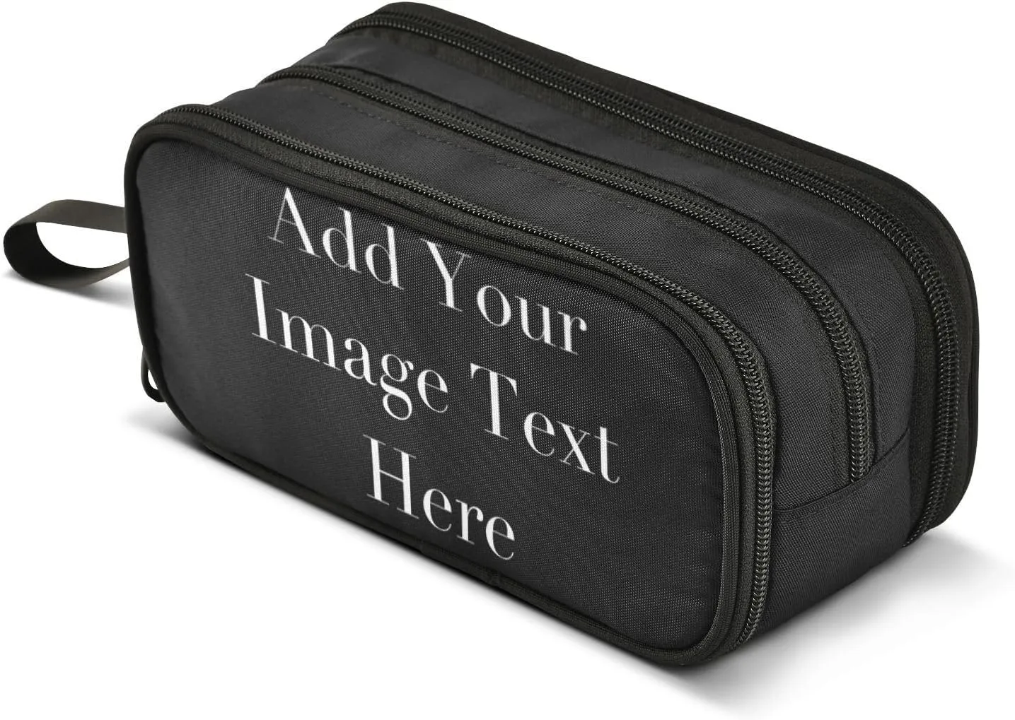 Custom Image Name Text Personalized Pencil Case Pencil Pouch Office School Large Storage Pen Bag 3 Compartment pencil box for Adults School Teen Girl Boy Men Women