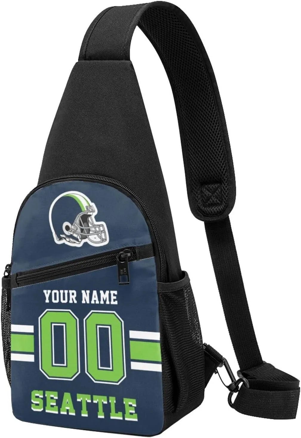 Custom Sling Bag, Personalized Crossbody Bags with Name and Number, Customize Sling Shoulder Backpack