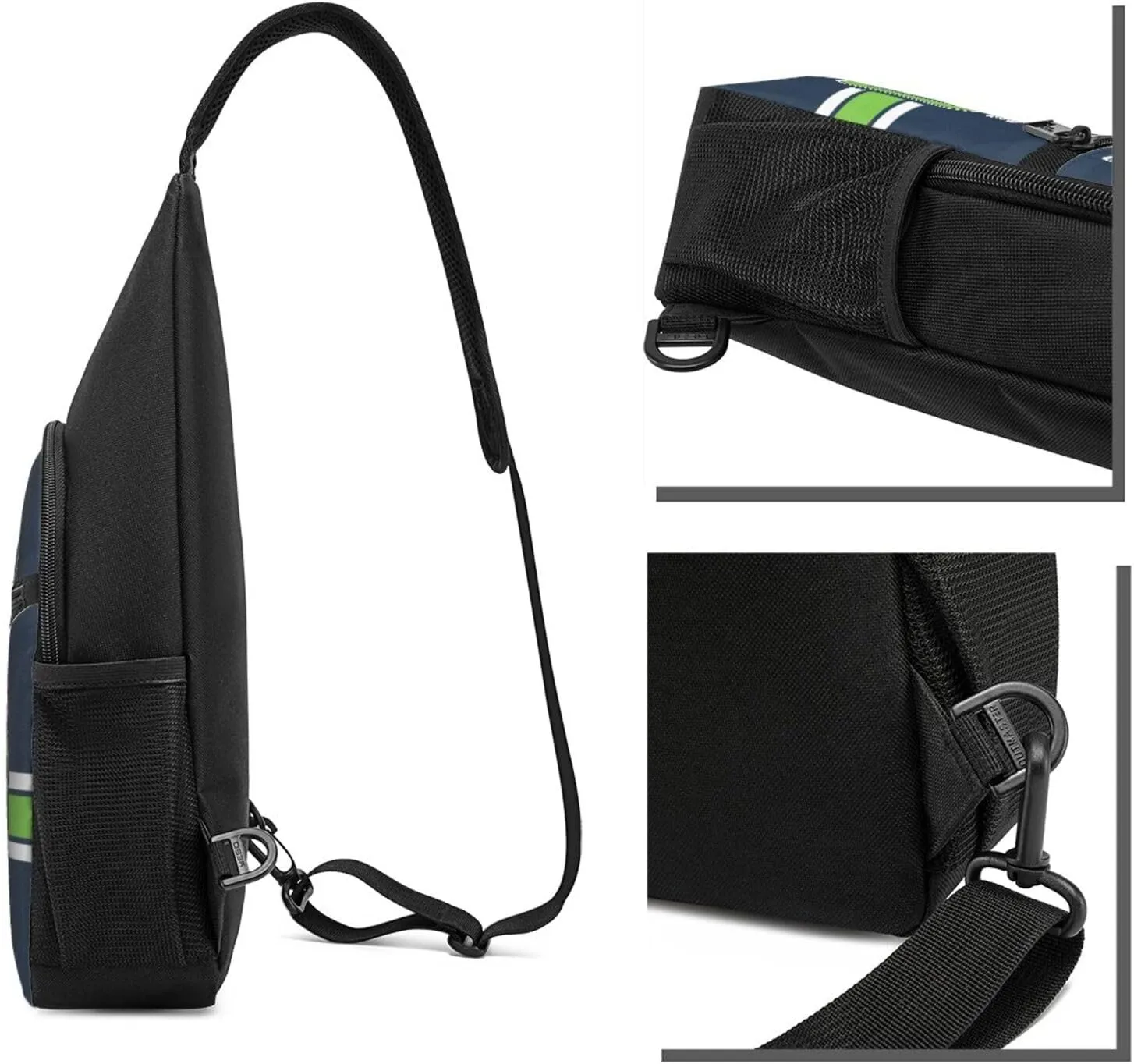 Custom Sling Bag, Personalized Crossbody Bags with Name and Number, Customize Sling Shoulder Backpack