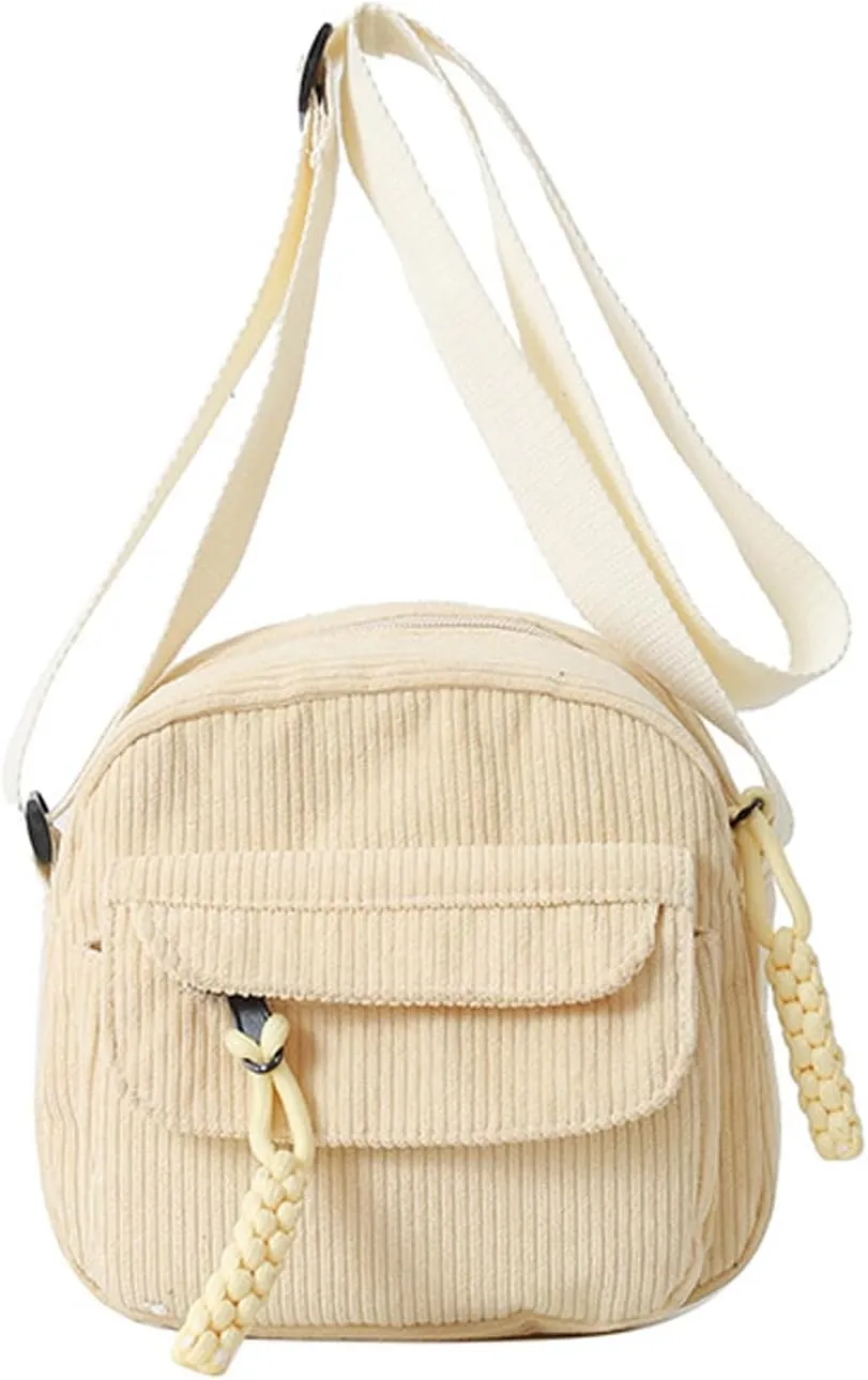 Cute Purse for Women Strawberry Bag Corduroy Tote Bag Work Messenger Bag Cute Crossbody Bag Handbags Everyday Bag