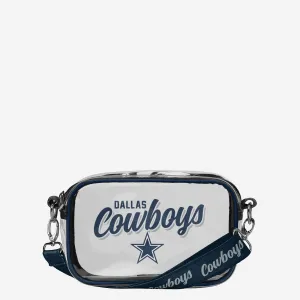 Dallas Cowboys Monty Script Clear Crossbody Bag