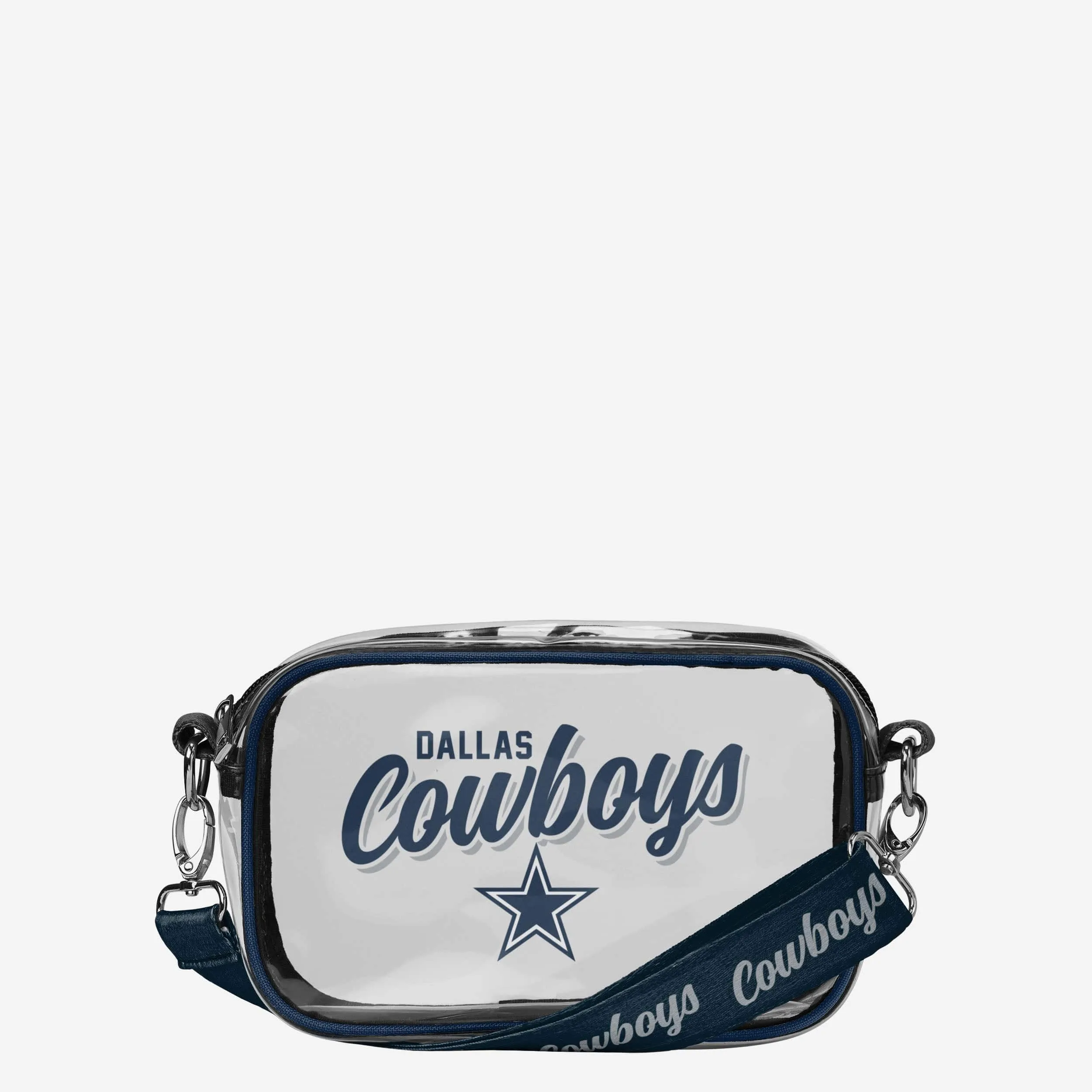 Dallas Cowboys Monty Script Clear Crossbody Bag