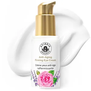 Deep Moisture Anti Aging Firming Eye Cream – USDA Certified, Plump & Hydrate , Smooth Wrinkles, Fine Lines,Dark Circles under eye treatment, Eye Cream for Puffiness and Bags Under Eyes 15ml