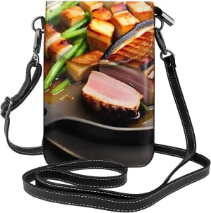 Delicious Grilled Meat Women'S Crossbody Bag, Zipper Phone Wallet, &Cute Purse, Shoulder Bag, Detachable Shoulder Strap