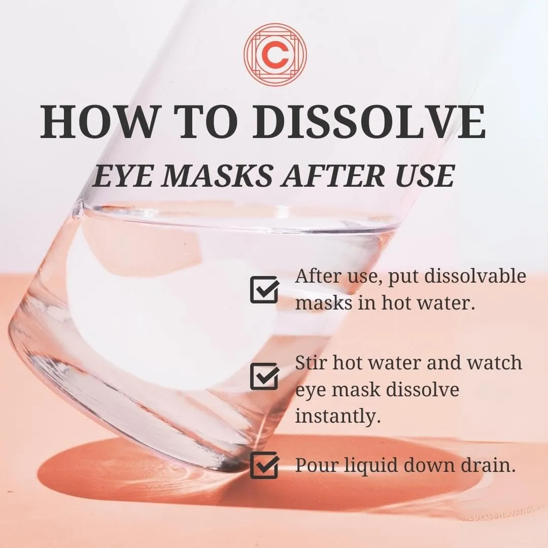 Depuffing Dissolvable Under Eye Masks - Enriched with Glucomannan, and Pumpkin Seed - Combat Fatigue, Reduce Puffiness, and Hydrate for a Fresh Look - Under Eye Mask Patches
