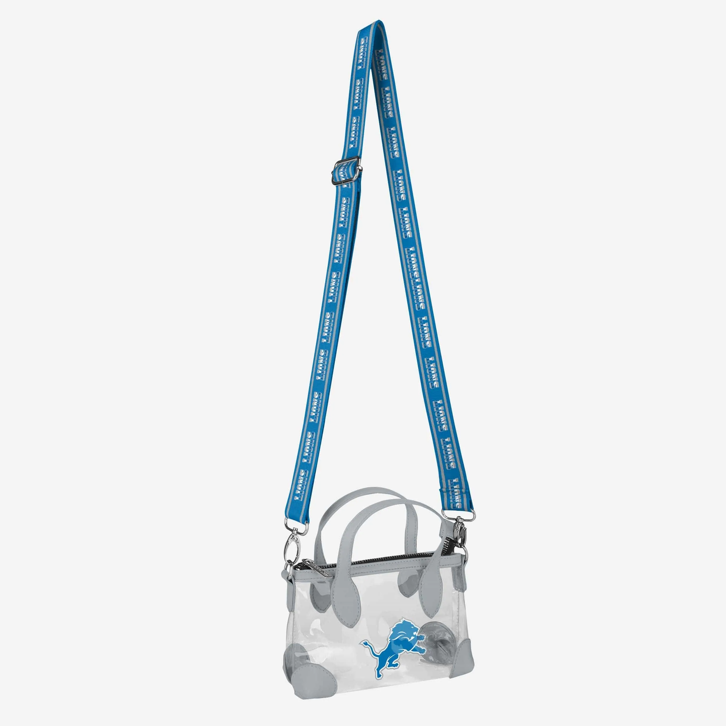 Detroit Lions Big Logo Clear Crossbody Mini Purse