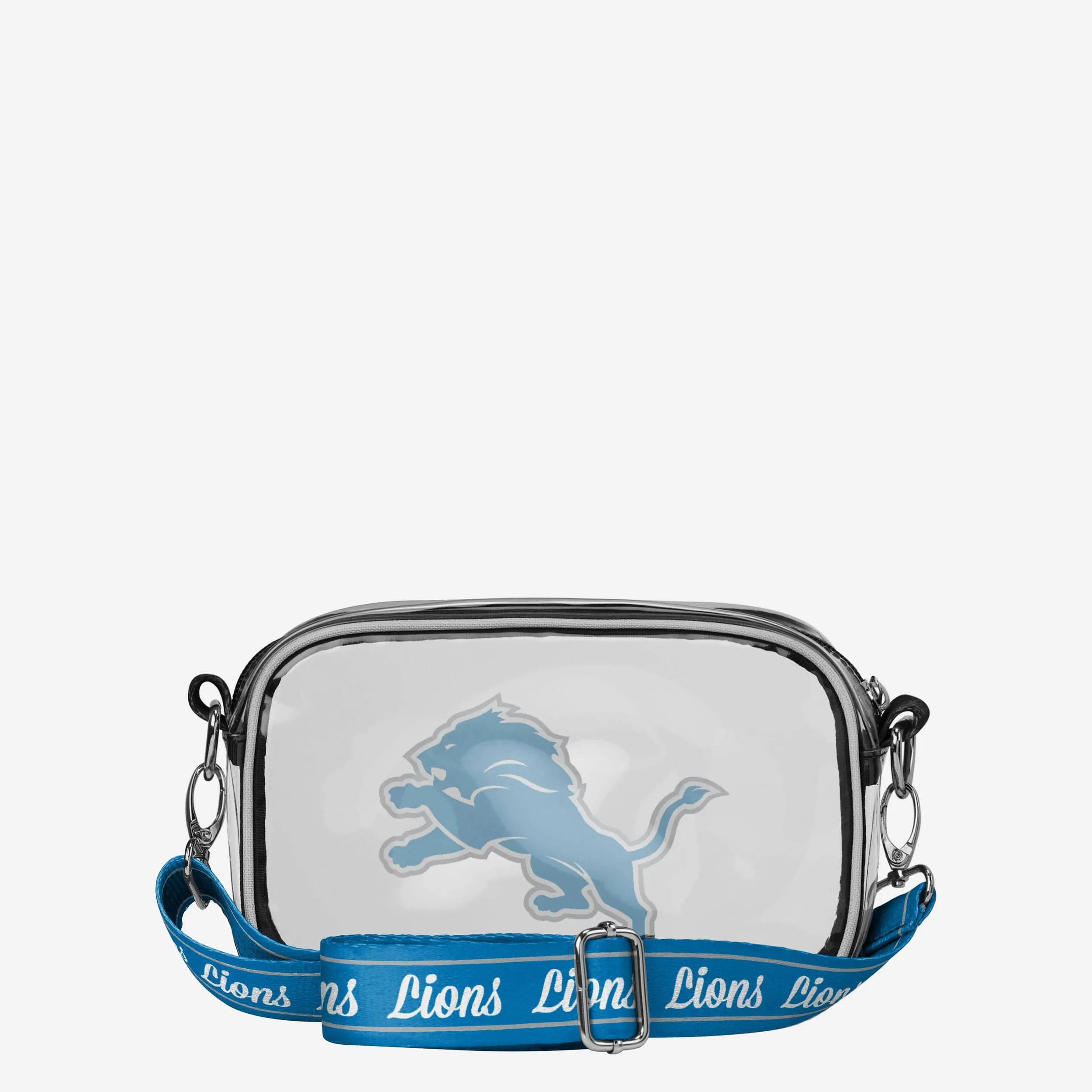 Detroit Lions Team Stripe Clear Crossbody Bag