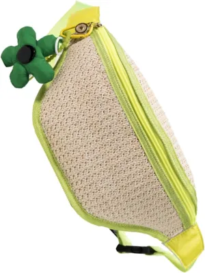 Didiseaon Straw Sling Bag Woven Crossbody Purses Decorative Flower Pendant Shoulder Bag