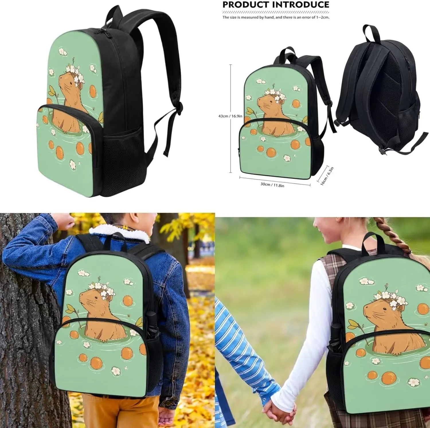 Dinosaur Backpack for Kids for School 8-10 Boys 3rd Grade Cartoon Bookbag with Lunch Box and Pencil Case Set Elementary Back to School Bag Shoulder Casual Daypack 3-Piece