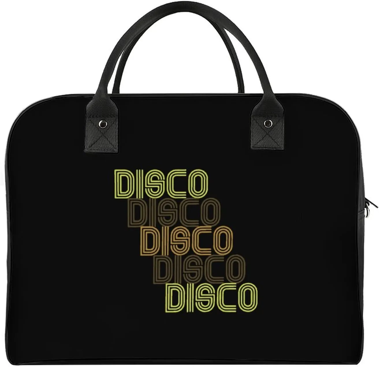 Disco Repeat Duffle Bag for Travel Crossbody Sports Tote Gym Bag Shoulder Weekender Overnight Bag