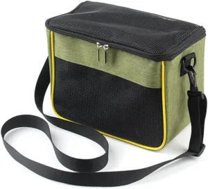 DONGKER Guinea Pig Carrier Bag,Double Zippers Guinea Pig Travel Carrier Foldable Small Animal Carrier with Removable Liner for Reptile Small Animal