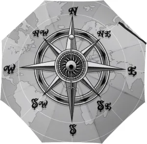 Donnapink Auto Open/Close Folding Umbrella, Automatic UV Sun Parasol UV Protection, Strong Travel Rain Umbrella