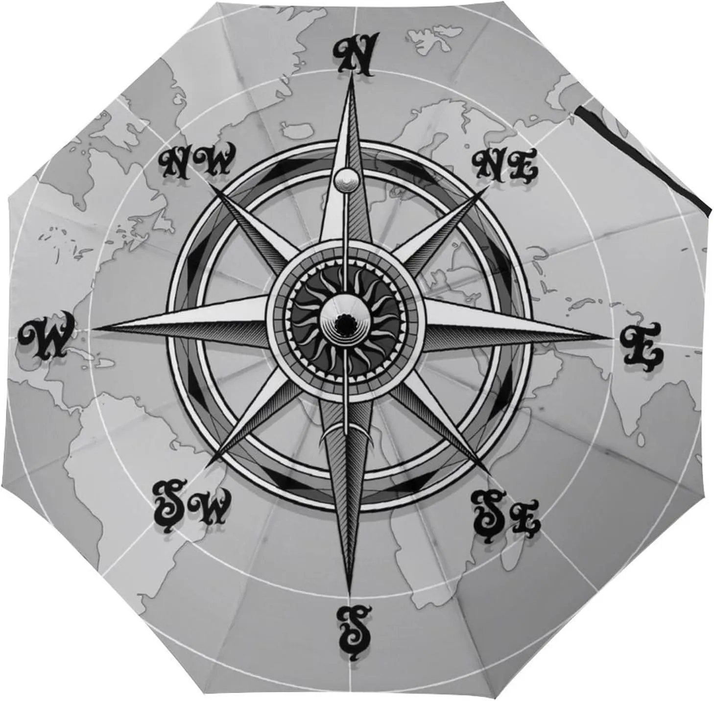 Donnapink Auto Open/Close Folding Umbrella, Automatic UV Sun Parasol UV Protection, Strong Travel Rain Umbrella