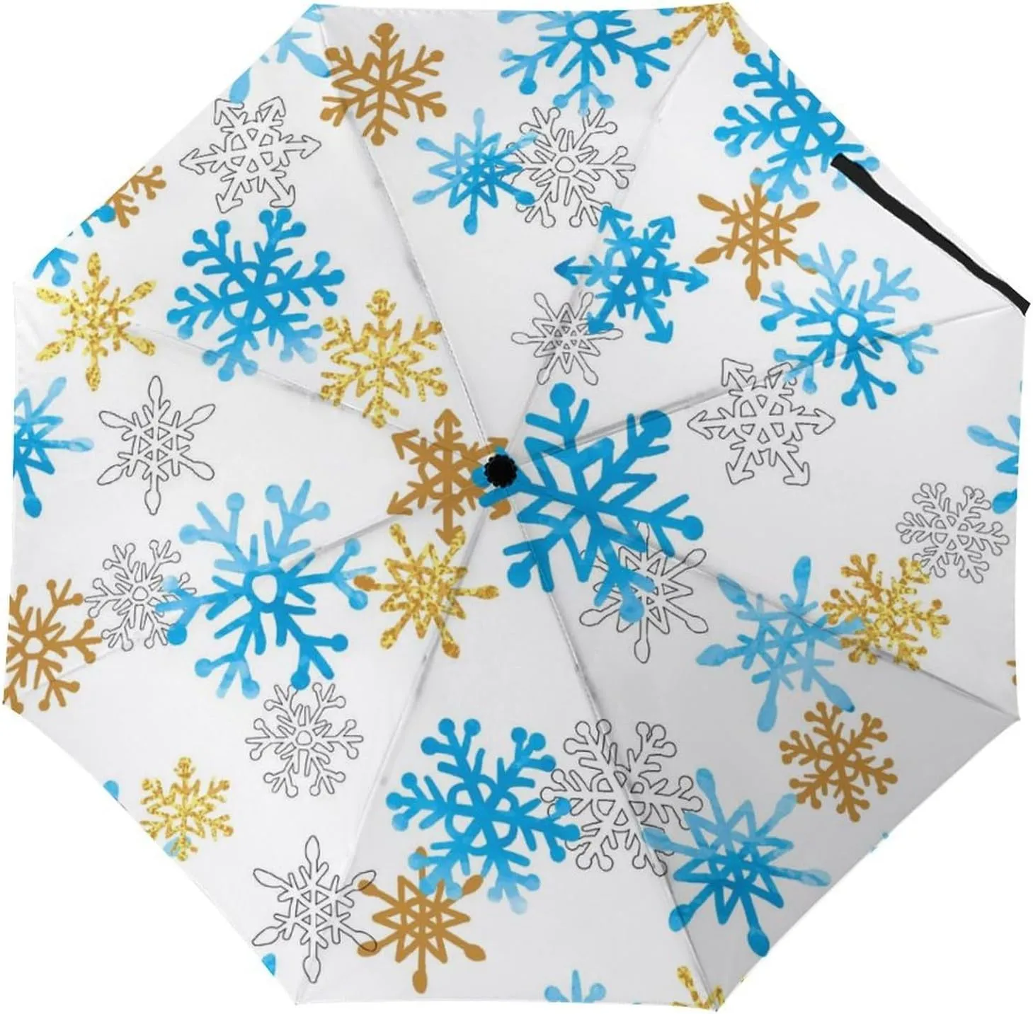 Donnapink Manual Folding Umbrella, Manual UV Sun Parasol UV Protection, Strong Travel Rain Umbrella
