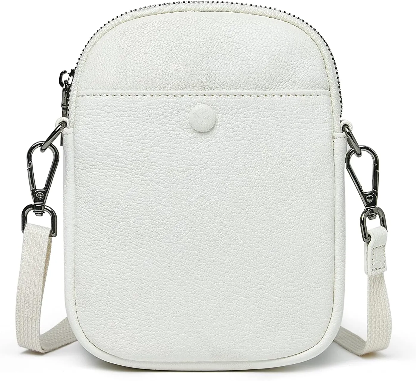 DORIS&JACKY Small Leather Cell Phone Crossbody Purse For Women Goatskin Shoulder Pouch Wallet Bag With Adjustable Strap