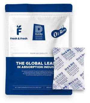 Dry & Dry 50 Gram [30 Packets] Silica Gel Packets Desiccants, Silica Packets - Rechargeable Silica Gel Packs, Desiccants Packets, Silica Gel