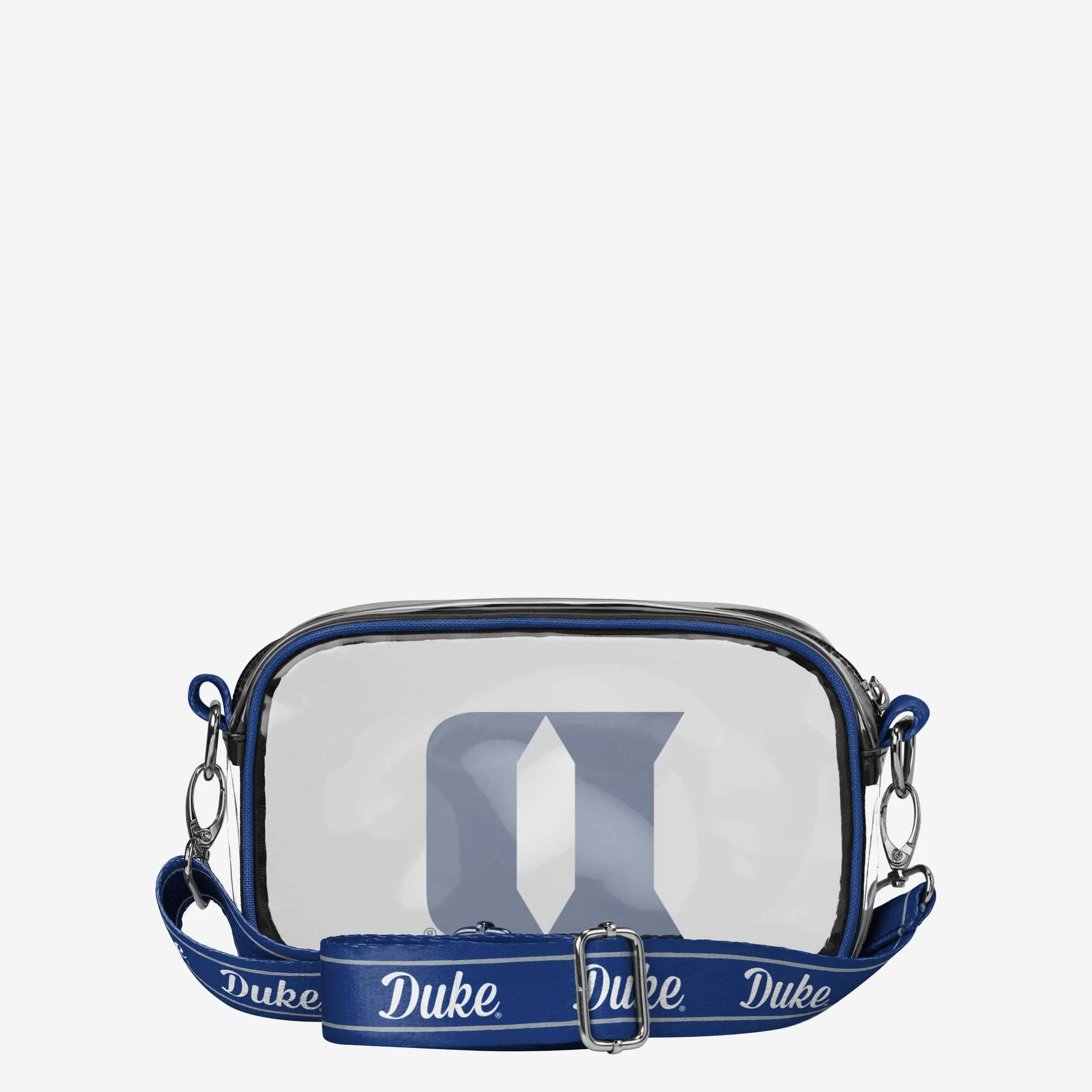 Duke Blue Devils Team Stripe Clear Crossbody Bag