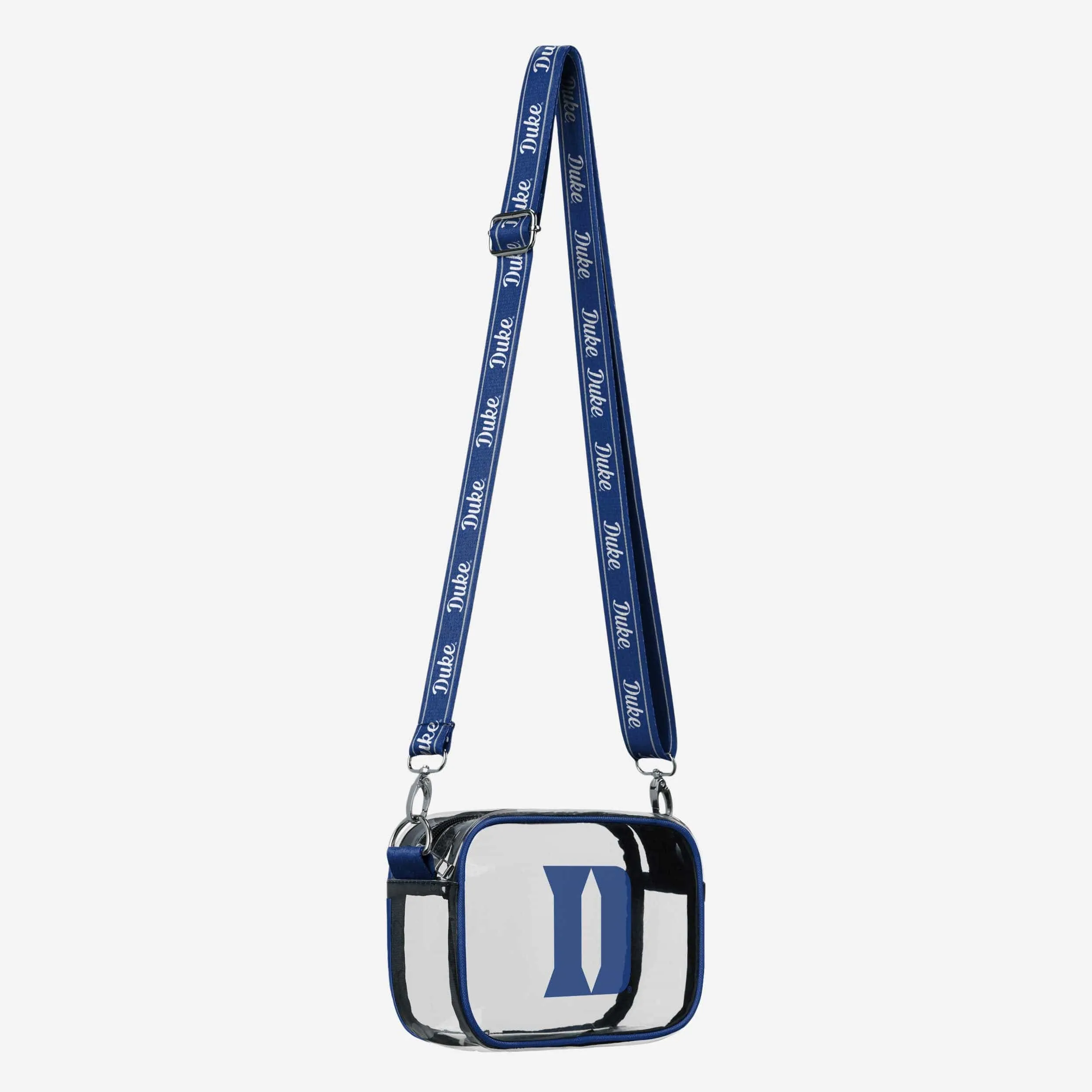 Duke Blue Devils Team Stripe Clear Crossbody Bag