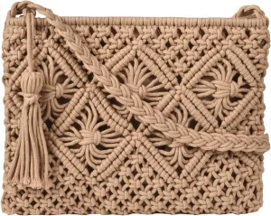 Eiyye Boho Crocheted Purses: Summer Beach Crossbody and Boho Shoulder Bags with Tassel